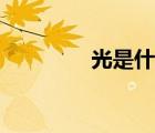 光是什么意思（光是什么）