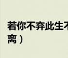 若你不棄此生不離錦竹小說(shuō)（若你不棄此生不離）