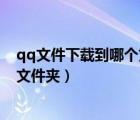 qq文件下載到哪個文件夾電腦（qq下載的文件在電腦哪個文件夾）