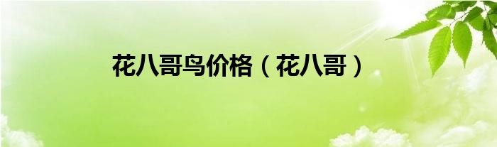 花八哥鳥價(jià)格（花八哥）