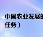 中國農(nóng)業(yè)發(fā)展的主要任務（中國農(nóng)業(yè)發(fā)展首要任務）