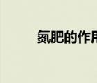 氮肥的作用（氮肥的作用及功能）