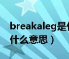 breakaleg是什么意思中文（break a leg是什么意思）