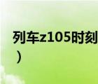 列車z105時刻表（z110(z110次列車時刻表)）