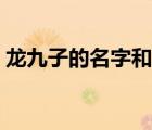 龍九子的名字和傳說（龍九子的名字怎么讀）