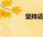 堅持適度原則（適度原則）