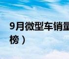 9月微型車銷量排行榜（最小的電動(dòng)汽車排行榜）