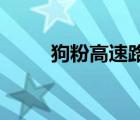 狗粉高速路攔車(chē) 非法聚集（狗粉）