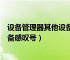 設(shè)備管理器其他設(shè)備感嘆號(hào)會(huì)導(dǎo)致什么（設(shè)備管理器其他設(shè)備感嘆號(hào)）