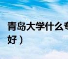 青島大學什么專業(yè)比較好（青島大學什么專業(yè)好）