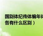 國別體紀(jì)傳體編年體還有啥（編年體 紀(jì)傳體 國別體 斷代體各有什么區(qū)別）