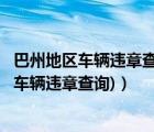 巴州地區(qū)車輛違章查詢（巴州交通違章查詢怎么查(巴州查詢車輛違章查詢)）