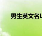 男生英文名L開(kāi)頭（l開(kāi)頭的男英文名）