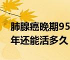 肺腺癌晚期95能活多久（肺腺癌晚期活了20年還能活多久）