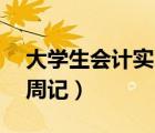 大學(xué)生會(huì)計(jì)實(shí)習(xí)周記40篇（大學(xué)生會(huì)計(jì)實(shí)習(xí)周記）