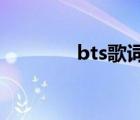 bts歌詞摘抄（好歌詞摘抄）