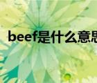 beef是什么意思怎么讀（beef是什么意思）
