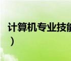 計算機專業(yè)技能描述（計算機專業(yè)技能有哪些）