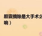 膽囊摘除是大手術(shù)么（我40年前做了膽囊摘除手術(shù)有什么影響）