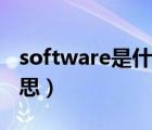 software是什么意思?。╯oftware是什么意思）