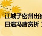 江城子密州出獵持節(jié)云中何日遣馮唐賞析（何日遣馮唐賞析）