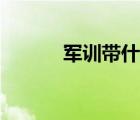 軍訓(xùn)帶什么東西（軍訓(xùn)帶什么）