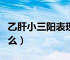 乙肝小三陽表現(xiàn)癥狀（乙肝小三陽的癥狀是什么）