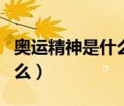 奧運精神是什么?是誰提出的?（奧運精神是什么）