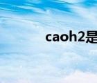 caoh2是沉淀物嗎（ca(oh)2）
