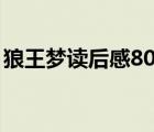狼王夢讀后感800字（狼王夢讀后感1000字）