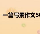 一篇寫景作文500字（一篇寫景作文300字）