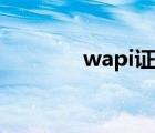wapi證書下載（wapi證書）