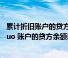 累計(jì)折舊賬戶的貸方發(fā)生額表示什么（ldquo 累計(jì)折舊 rdquo 賬戶的貸方余額表示什么）