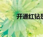 開通紅鉆是什么意思（開通紅鉆）
