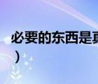必要的東西是真的假的（必要的東西是正品嗎）