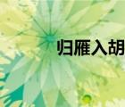 歸雁入胡天翻譯（歸雁入胡天）