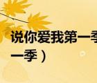 說你愛我第一季未刪減種子下載（說你愛我第一季）
