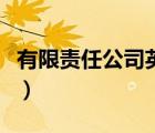 有限責任公司英文怎么說（有限責任公司英文）