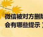 微信被對方刪除會顯示什么（微信被對方刪除會有哪些提示）