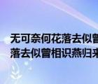 無(wú)可奈何花落去似曾相識(shí)燕歸來(lái)的意思是什么（無(wú)可奈何花落去似曾相識(shí)燕歸來(lái)的意思）