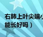 右肺上葉尖端小結節(jié)（手指尖端出現(xiàn)骨折自己能長好嗎）