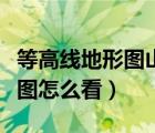 等高線地形圖山谷山脊怎么區(qū)分（等高線地形圖怎么看）