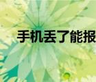 手機(jī)丟了能報(bào)警嗎（手機(jī)丟了報(bào)警管用）