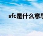 sfc是什么意思的縮寫（sfc是什么意思）