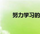 努力學習的名言（努力學習的英文）