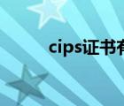 cips證書有用么（cips證書有用）