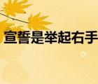 宣誓是舉起右手嗎（宣誓是舉左手還是右手）