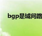 bgp是域間路由協(xié)議（bgp在域間用來）