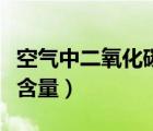 空氣中二氧化碳含量是多少（空氣中二氧化碳含量）