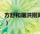 方舒和屠洪剛離婚原因（方舒和屠洪剛結婚照）